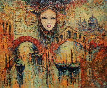 Картина под названием "Venice #3" - Movses Petrosyan, Подлинное произведение искусства, Акрил