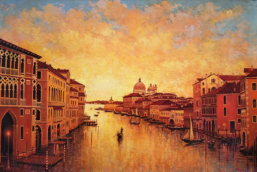 Painting titled "Venice #03" by Movses Petrosyan, Original Artwork, Acrylic
