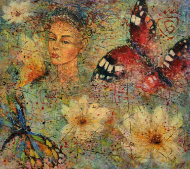Картина под названием "Spring" - Movses Petrosyan, Подлинное произведение искусства, Акрил