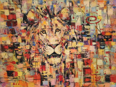 Peinture intitulée "King" par Movses Petrosyan, Œuvre d'art originale, Acrylique