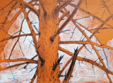 Dessin intitulée "Pine" par Tigran Movsisyan, Œuvre d'art originale, Stylo à bille
