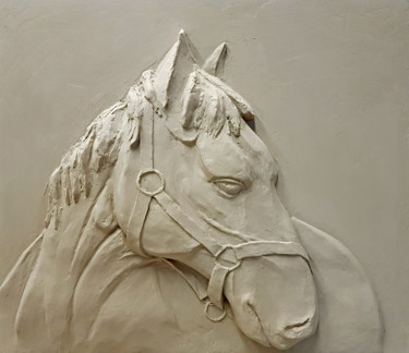 Sculpture intitulée "The Horse" par Tigran Movsisyan, Œuvre d'art originale, Plâtre