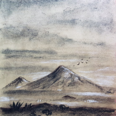 Zeichnungen mit dem Titel "Freehand charcoal s…" von Tigran Movsisyan, Original-Kunstwerk, Kreide