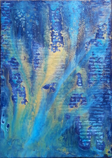 Картина под названием "source" - Moz, Подлинное произведение искусства, Акрил Установлен на Деревянная рама для носилок
