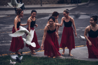 Фотография под названием "балет и голуби" - Alexander Kovalenko, Подлинное произведение искусства, Цифровая фотография