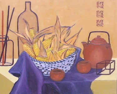 Peinture intitulée "saveur de chine" par Kicha, Œuvre d'art originale