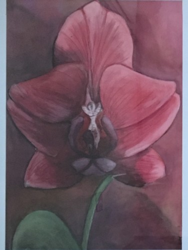 Painting titled "ORCHIDEE" by Kicha, Original Artwork