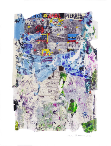 Collages intitulée "Murs de Donostia" par Max Partezana, Œuvre d'art originale, Collages