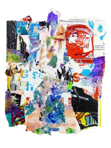 Collages intitulée "MURS DE SETE-10" par Max Partezana, Œuvre d'art originale, Collages