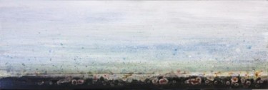 Peinture intitulée "algues bleu" par Marielle Bonnefoi-Peterson, Œuvre d'art originale, Huile