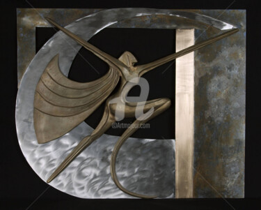 Escultura titulada "W" por Marie-Pierre Philippe-Lohézic (MPPL-ART), Obra de arte original, Metales