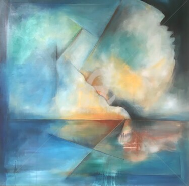 Painting titled "VOYAGE" by Marie-Pierre Philippe-Lohézic (MPPL-ART), Original Artwork, Acrylic