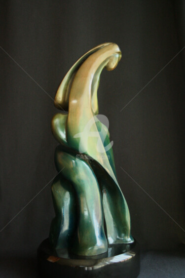 Скульптура под названием "TWISTED FIGURE" - Marie-Pierre Philippe-Lohézic (MPPL-ART), Подлинное произведение искусства, Брон…