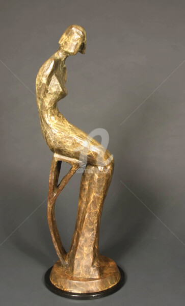 Escultura intitulada "POSING" por Marie-Pierre Philippe-Lohézic (MPPL-ART), Obras de arte originais, Bronze