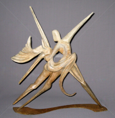 Sculpture titled "TANGO" by Marie-Pierre Philippe-Lohézic (MPPL-ART), Original Artwork, Bronze