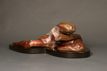 Sculpture intitulée "SRETCHING" par Marie-Pierre Philippe-Lohézic (MPPL-ART), Œuvre d'art originale, Bronze