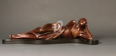 Sculpture intitulée "RELAXING" par Marie-Pierre Philippe-Lohézic (MPPL-ART), Œuvre d'art originale, Bronze