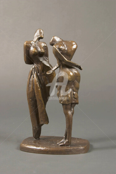 Skulptur mit dem Titel "LES COPINES" von Marie-Pierre Philippe-Lohézic (MPPL-ART), Original-Kunstwerk, Bronze