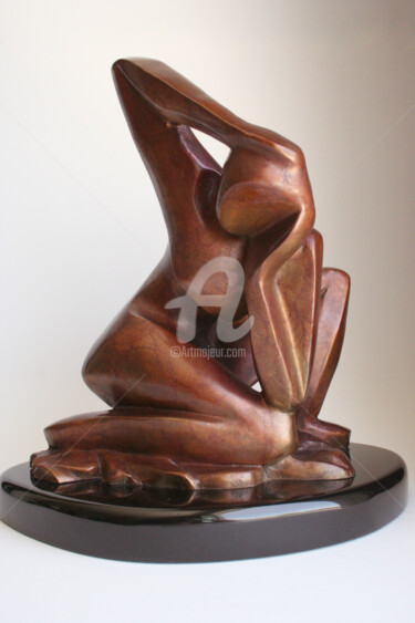 Sculpture titled "CRAZYWORLD" by Marie-Pierre Philippe-Lohézic (MPPL-ART), Original Artwork, Bronze