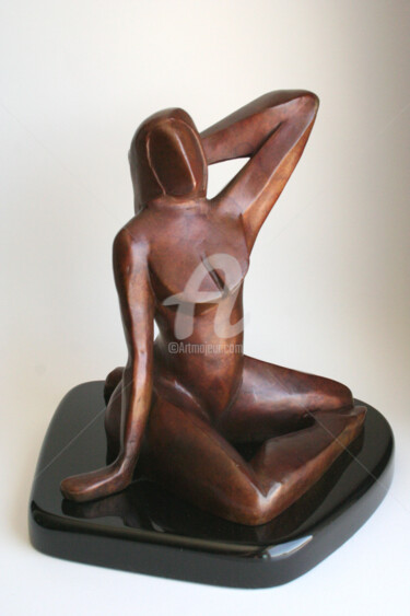 Skulptur mit dem Titel "REVERIE" von Marie-Pierre Philippe-Lohézic (MPPL-ART), Original-Kunstwerk, Bronze