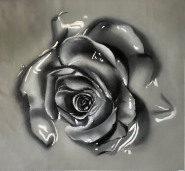 Pintura titulada "Rebirth rose" por Mr Kas, Obra de arte original, Pintura al aerosol