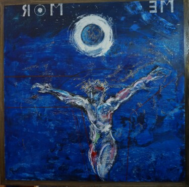 Painting titled "Memoria" by M. Rafael Sánchez, Original Artwork, Acrylic Mounted on Wood Panel