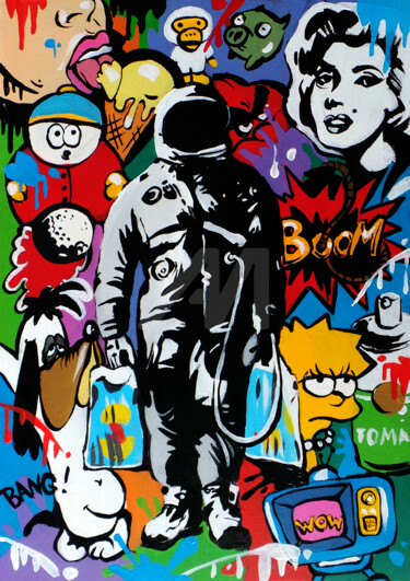 The Final Countdown Peinture intitulée "The Final Countdown" par Mr. Baksy, Œuvre d'art originale, Acrylique