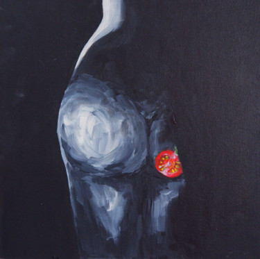 Картина под названием "Tomato" - Marina Kuznetsova, Подлинное произведение искусства, Акрил