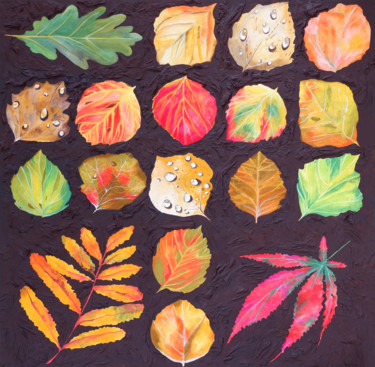 绘画 标题为“Foliage” 由Marina Kuznetsova, 原创艺术品, 水粉
