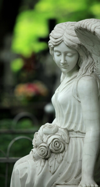 Photography titled "sad angel with flow…" by Mrivserg, Original Artwork, Digital Photography