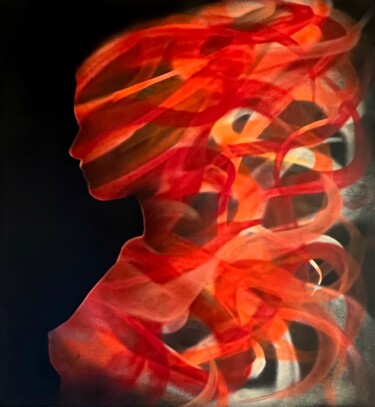 Pintura intitulada "Soy el fuego que ar…" por Mrkas, Obras de arte originais, Tinta spray