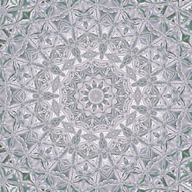 Digitale Kunst getiteld "Crystal Mandala" door Mrn, Origineel Kunstwerk, 2D Digital Work