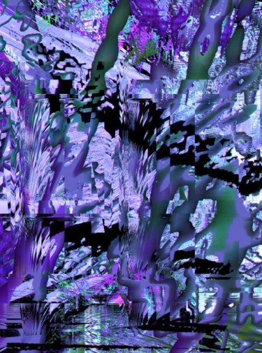 Digitale Kunst mit dem Titel "Pixel Jungle" von Mrn, Original-Kunstwerk, 2D digitale Arbeit