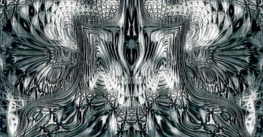 Arts numériques intitulée "Tribal Wingspan" par Mrn, Œuvre d'art originale, Travail numérique 2D