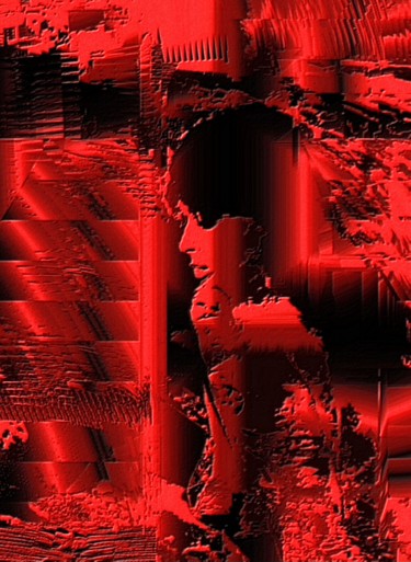 Arts numériques intitulée "Red Light" par Mrn, Œuvre d'art originale, Travail numérique 2D