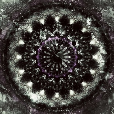 Digitale Kunst getiteld "Moody Mandala" door Mrn, Origineel Kunstwerk, 2D Digital Work