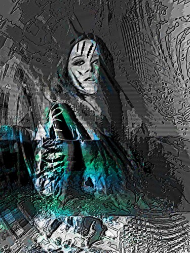 Photography titled "Glitch Witch" by Mrn, Original Artwork, Digital Photography