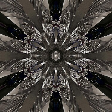 Digital Arts titled "Mechanical Mandala" by Mrn, Original Artwork, 2D Digital Work