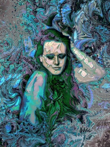 Digital Arts με τίτλο "Alphonse Woman" από Mrn, Αυθεντικά έργα τέχνης, 2D ψηφιακή εργασία