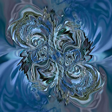 Digitale Kunst getiteld "Baroque Tide" door Mrn, Origineel Kunstwerk, 2D Digital Work