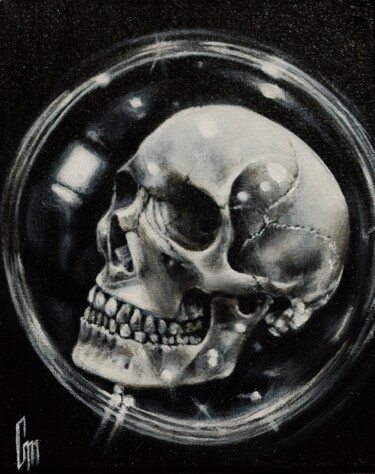 Ζωγραφική με τίτλο ""Bubble"" από Mrs Steamcloudy, Αυθεντικά έργα τέχνης, Ακρυλικό Τοποθετήθηκε στο Ξύλινο φορείο σκελετό