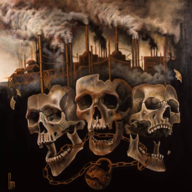 "Obsessions" Painting titled ""Obsessions"" by Mrs Steamcloudy, Original Art, Acrylic