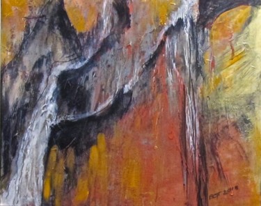 Schilderij getiteld "Cascades" door Bobbie O'Toole, Origineel Kunstwerk, Acryl