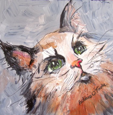 绘画 标题为“Kittywampuss” 由Bobbie O'Toole, 原创艺术品, 丙烯
