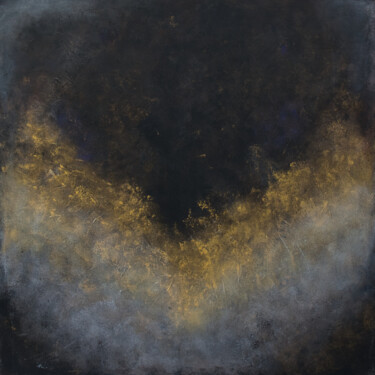 Картина под названием "Dark" - Marta Chudzik, Подлинное произведение искусства, Акрил Установлен на Деревянная рама для носи…