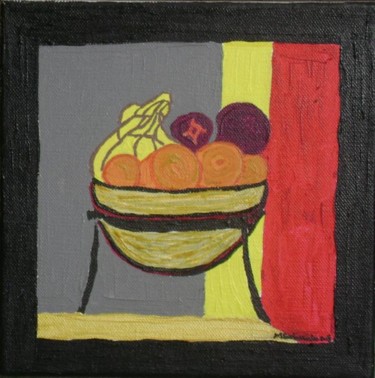 Peinture intitulée "Fruits hiver" par Msalimata, Œuvre d'art originale