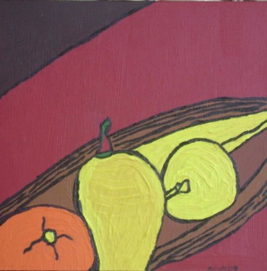 Painting titled "Citron" by Msalimata, Original Artwork