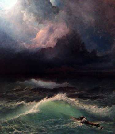 Pittura intitolato "Reef" da Mike Satcher, Opera d'arte originale, Olio