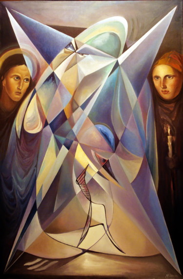 Peinture intitulée "REMOVER OF FRAMES O…" par Mike Satcher, Œuvre d'art originale, Huile