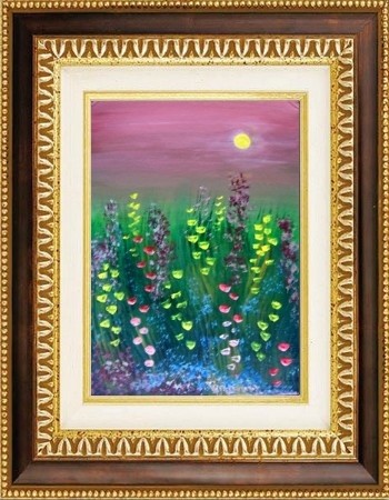 Peinture intitulée "Floral" par Martine Suzanne Calvayrac, Œuvre d'art originale, Huile